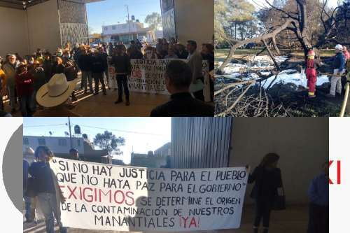 Video: Mexicaltongo a un mes del incendio del manantial, no sabe aún qué lo causó